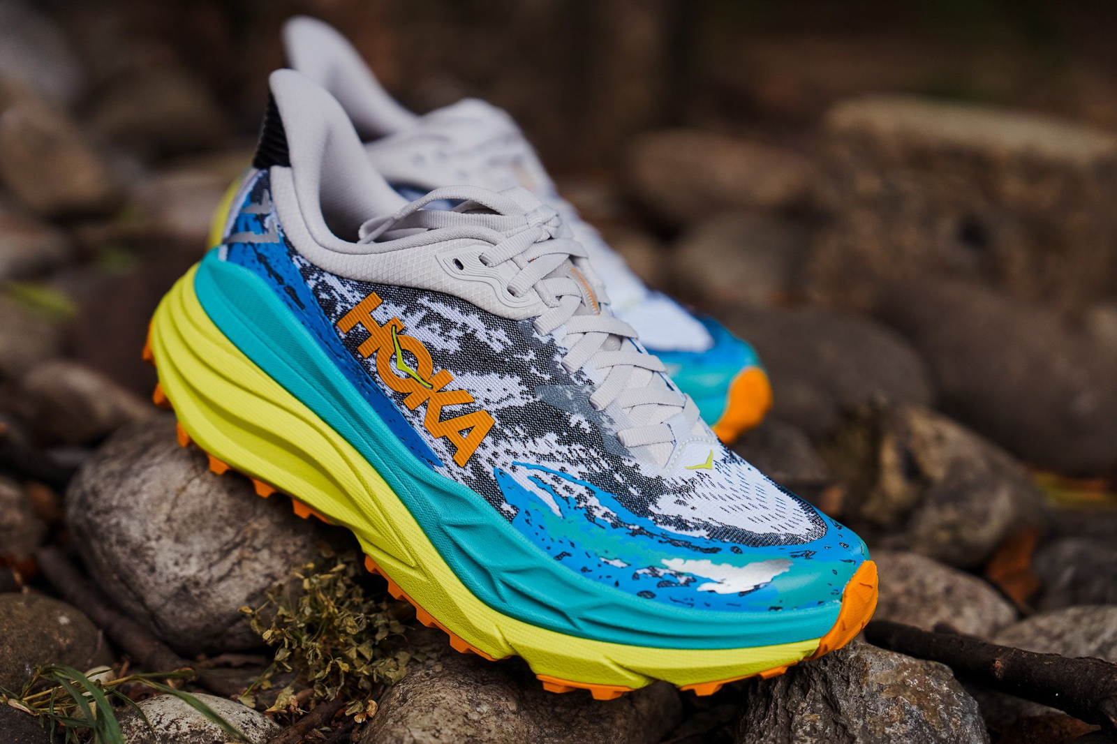 Hoka Stinson 7 White Evening Primrose