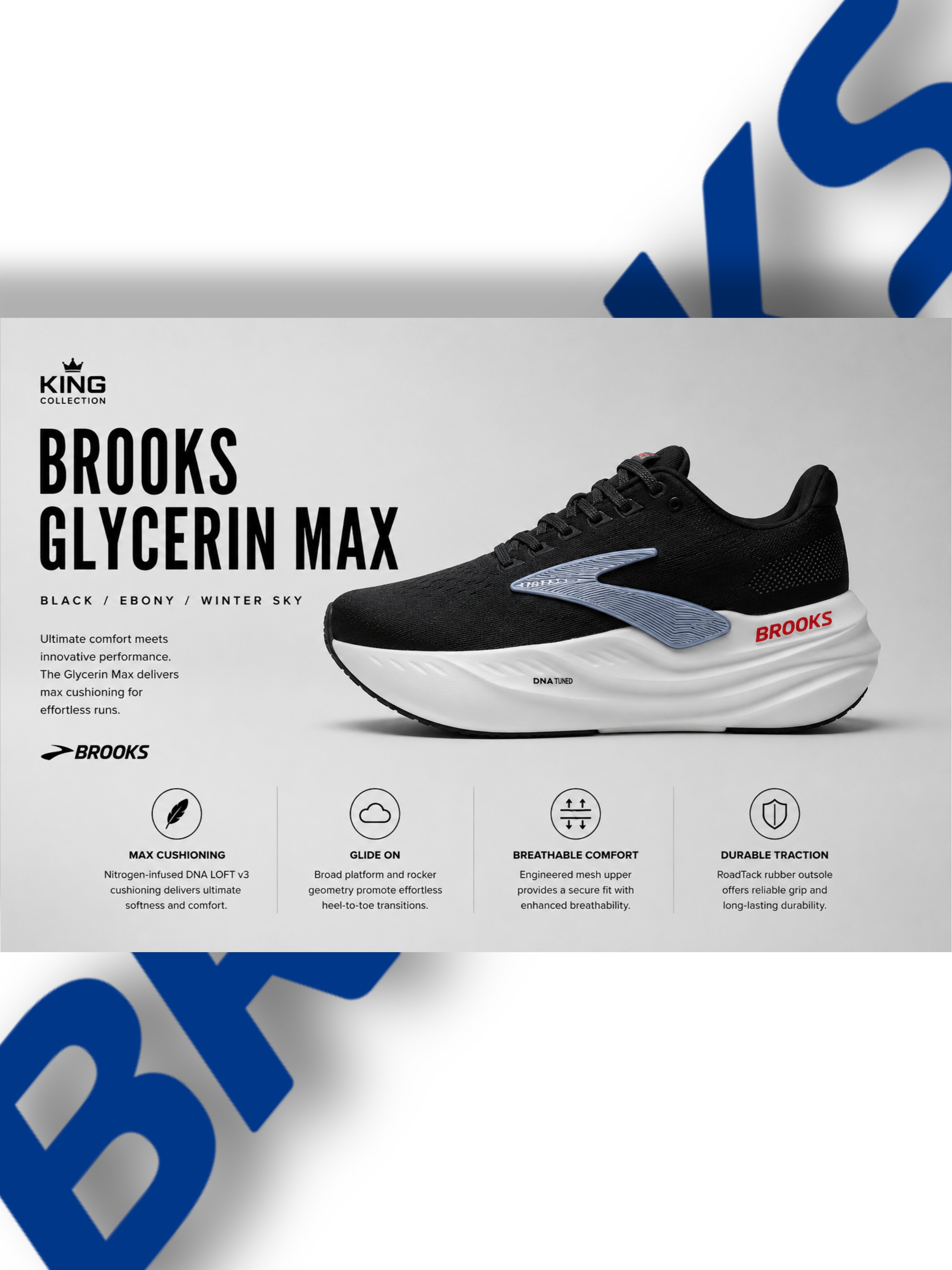 Brooks Running Glycerin Max Black / Ebony / Winter Sky