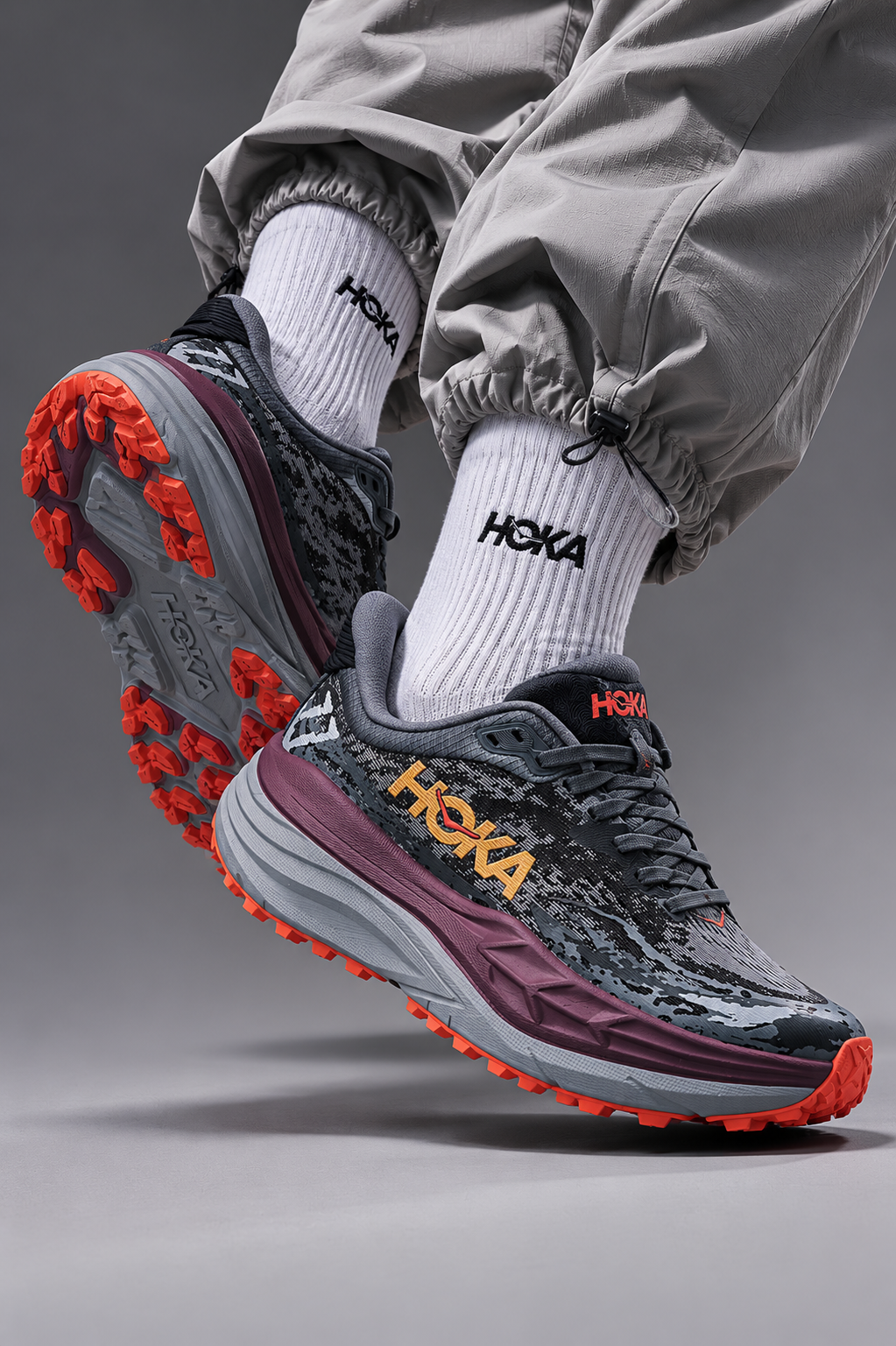 Hoka Stinson 7 Castlerock Cabernet - Hover
