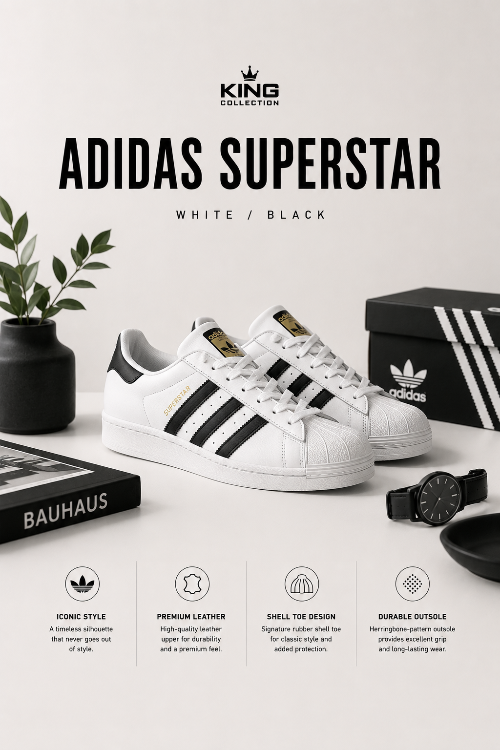 Addidas Superstar White 