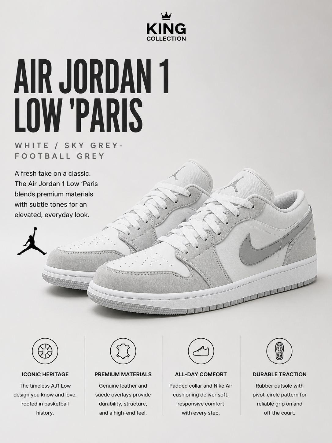 AIR JORDAN 1 LOW PARIS 